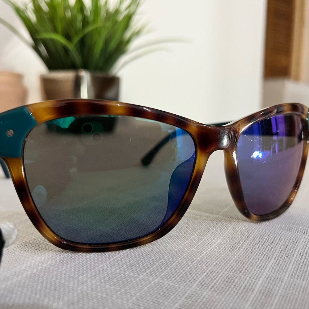 Vintage Michael Kors Tortoise Shell Sunglasses with Teal Lenses